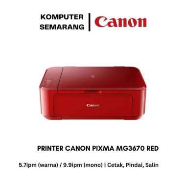 PRINTER CANON PIXMA MG3670 RED