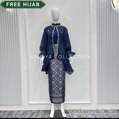 INSTANT COD Setelan Kebaya Organza Payet Premium Dan Rok Songket Kebaya Melayu Organza / Setelan Dre