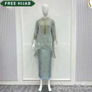 INSTANT COD Setelan Kebaya Organza Payet Premium Dan Rok Songket Kebaya Melayu Organza / Setelan Dre