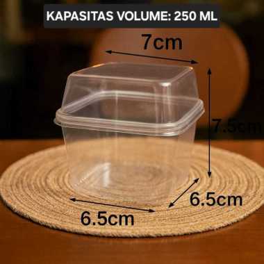 [10 PCS] korean dessert box kotak tinggi Premium cup kotak dessert tiramisu salad wadah puding XY585