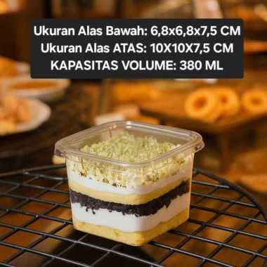 [10 PCS] korean dessert box kotak tinggi Premium cup kotak dessert tiramisu salad wadah puding W10-8