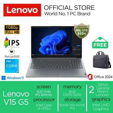 Lenovo V15 i3-1315U 512GB SSD 8GB IPS Win11+OHS