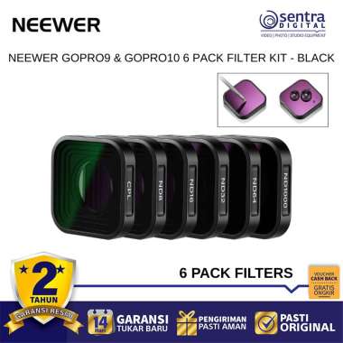 NEEWER GoPro 10 9 Filter Set CPL ND Black Filter Kit for Vlog Video Photography X01