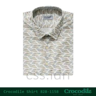 Kemeja Pria Lengan Pendek Crocodile 828-1158 Putih M