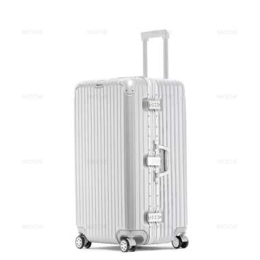 Kroche - Koper Kabin Bagasi 22/32 Inch TSA Lock Koper Fiber Polycarbonate Tahan Banting KP-10 Putih 