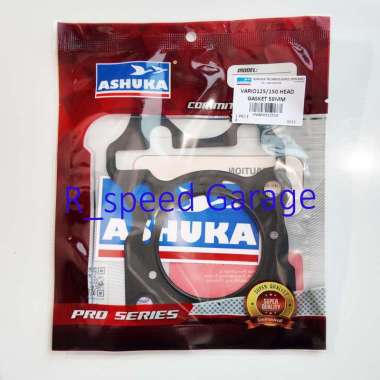 PAKING GASKET ASHUKA BLOK ATAS BLACK METAL 0.3 MM Vario 125 58mm