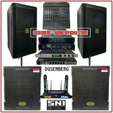 PAKET SOUND SYSTEM PROFESSIONAL,2 DUSENBERG SUBWOOFER 12 IN,DUSENBERG 10 IN,MANAGEMENT DSP DIGITAL E