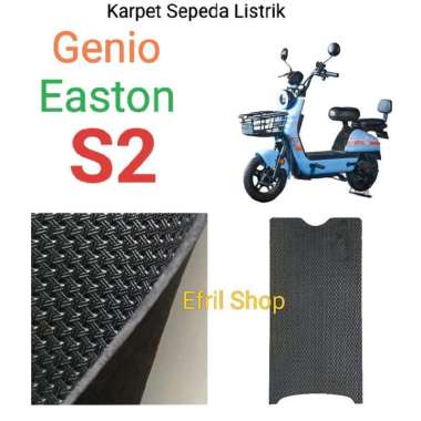 Karpet Motor/Sepeda Listrik Genio Easton S2 Bahan Karet Motif