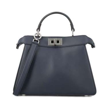 Fendi Peekaboo IseeU Small Top Handle Bag Dark Navy