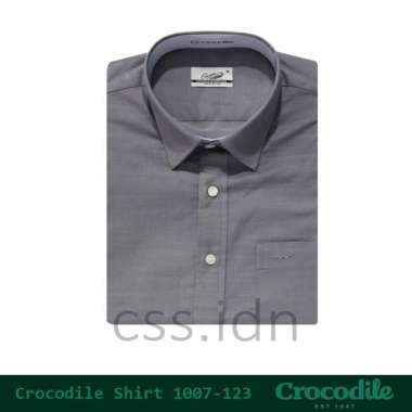 Kemeja Pria Lengan Pendek Crocodile 1007-123 Grey M