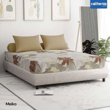 California - Sprei FITTED Queen (160x200) Terlaris pilihan Meiko (CL)