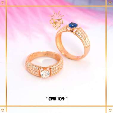 CINCIN DEWASA WANITA MODEL PERMATA SOLITAIRE EMAS ASLI EMAS MUDA KADAR 6K (300) & 8K (375) CINCIN DE