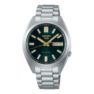 Jam Tangan Pria Seiko 5 Sport SRPL57K1 SNXS Vintage Gold Collection In Green Tie Stainless Steel Str