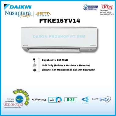 AC Daikin Beta Inverter 1/2PK FTKE15YV14