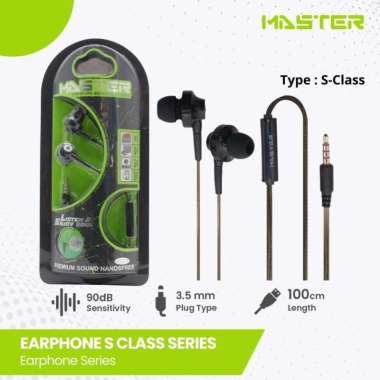 MASTER Handsfree S-Class-3 FOR ALL SMARTPHONE (P9122) S-Class-9122 (Aux)