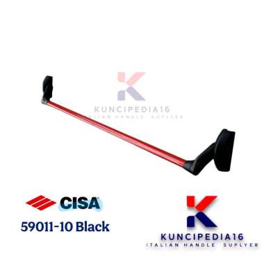 Panic Exit Cisa 59011-10 Original Italy || Panic Bar Cisa 590011-10 Black || Emergency handle panic 