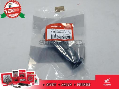 HANDGRIP HANFAT KANAN VARIO 150 VARIO 125 LED ASLI AHM K44 Black
