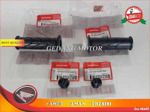HANDGRIP HANFAT SET VARIO KARBU VARIO 125 BEAT FI SCOOPY ORI AHM Black