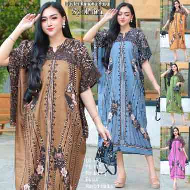 DASTER KIMONO LOWO JUMBO SYAHRINI DRESS KEKINIAN MURAH multiwarna Semua Ukuran