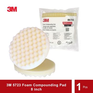 3M 5723 Foam Compounding Pad 8 in - Alat untuk Memoles Body Mobil Abu