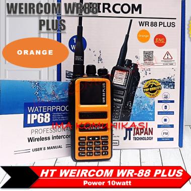 HT WEIERCOM WR88 PLUS DUALBAND 10 WATT ORANGE ORIGINAL WEIERCOM