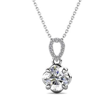 La Rose Pendant - Kalung Moissanite diamond Celesta GRA