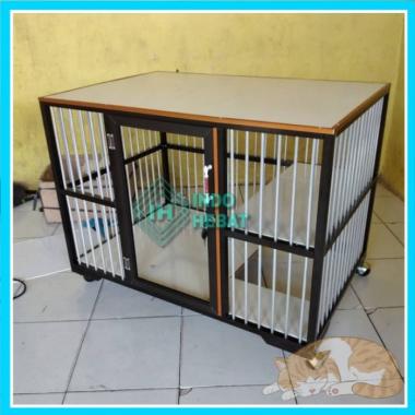 Kandang Kucing Modern Minimalis Pintu 1 Bahan Alumunium Unik Keren