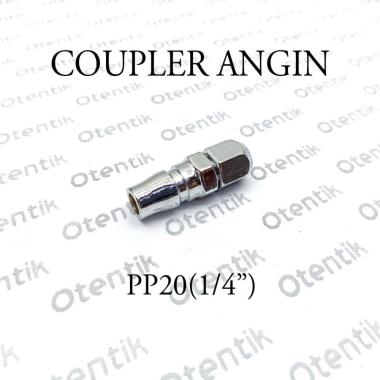 COUPLER PP 20 - SAMBUNGAN SELANG ANGIN KOMPRESOR PU - MALE COMPRESSOR