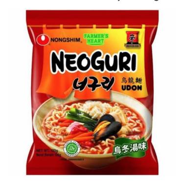 Mi Mie Instant Korea Nongshim Neoguri Udon Halal Logo MUI