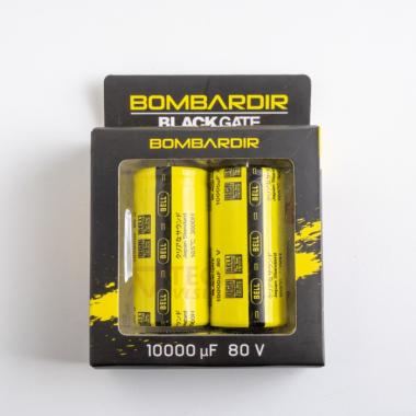 Kapasitor Elco 10000uF - 80V BOMBARDIR 10000uF/80V Blackgate Audio