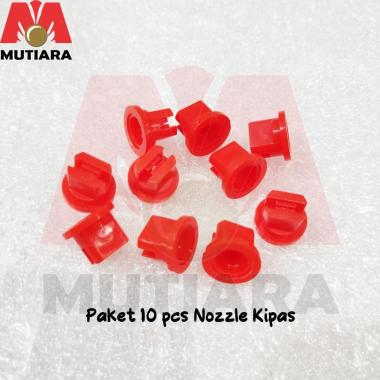 Paket 10 pcs Nozzle Plastik Kipas / Nozzle semprotan Lurus