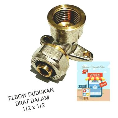 Elbow Drat Dalam Dudukan 1/2 X 1/2 Inch Keni Fitting Pipa Air Panas