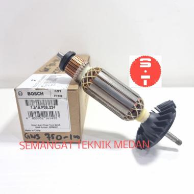 GWS750-100 ARMATURE ANGKER GERINDA GRENDA TANGAN BOSCH GWS 750 - 100