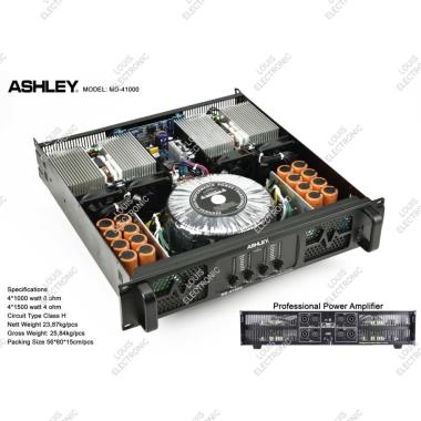 Power Amplifier ASHLEY MD41000 MD 41000 MD-41000 4 Channel Class H ORI