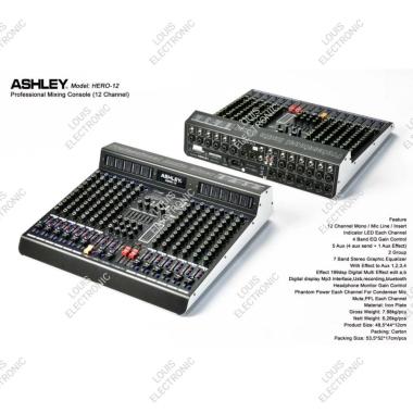 Mixer Audio ASHLEY HERO 12 HERO12 12 Channel ORIGINAL