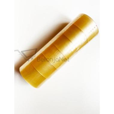 Lakban Daimaru 2 inch 90 yard [Bening & Cokelat] Bening