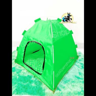 Tenda Kitten Kucing Anjing Gratis Alas Copot Kasur Pet Tent Portable