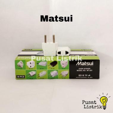 Over Steker Matsui Putih Sambungan Colokan / Sambungan Casan Matsui