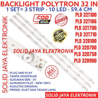 BACKLIGHT POLYTRON 32T700 32T710 32D700 3V 10K BL TV LAMPU 32 INCH