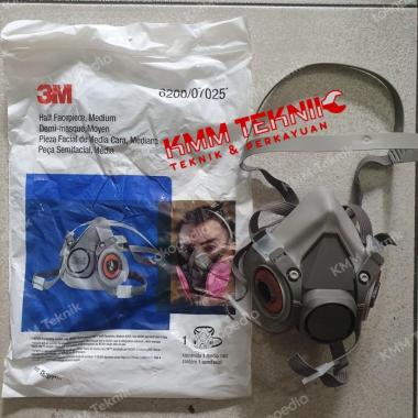 3M MASKER REUSEABLE MASKER 6200 HALF FACE FACEPIECE RESPIRATOR ORI 3M