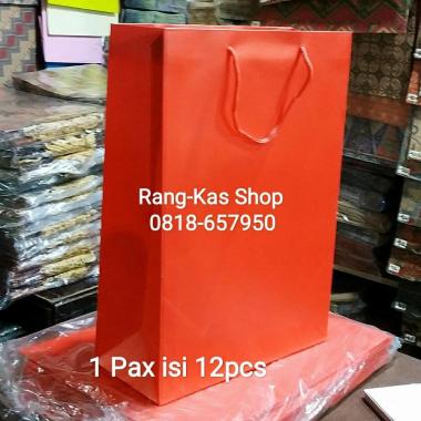 Paperbag MERAH XL karton Duplex Tebal