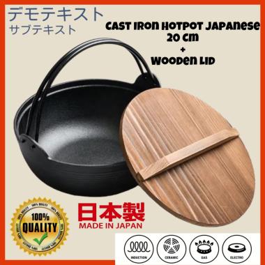 20CM PREMIUM HOTPOT BOWL / CAST IRON / PANCI SUKI SHABU KUAH KOREAN FOOD (J422)