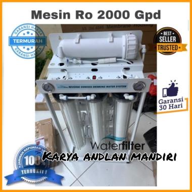 mesin ro 2000 gpd osmosis Mesin Reverse Osmosis 2000 Gpd Filter air Ro