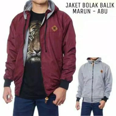 Promo Jaket Distro Bandung Murah Marun - XXL