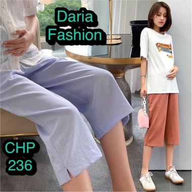 Celana Hamil Ponggol Kulot (CHP 236) IMPORT M Putih Cream