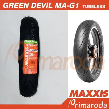 Ban Depan Honda Supra GTR 150 Tubeless MAXXIS 90/80 Ring 17 Green Devil