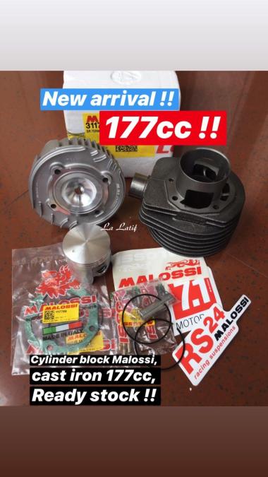 cylinder block malossi sport 177cc cast iron