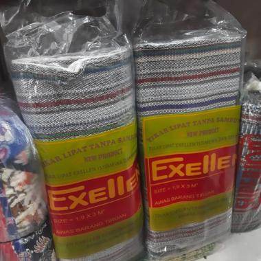 Tikar Lipat Tenun Benang merk EXELLEN tanpa sambungan Original