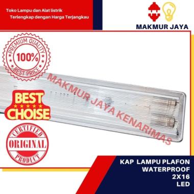 Kap Lampu Waterproof 2X36 Lampu Led Philips Tl 2 X 36 Led 120Cm kap saja