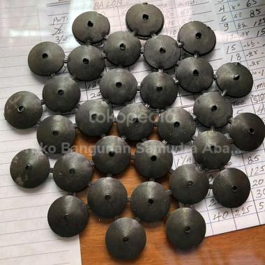 Karet Paku Payung Seng Asbes Fiber Ready Bandung Hitam